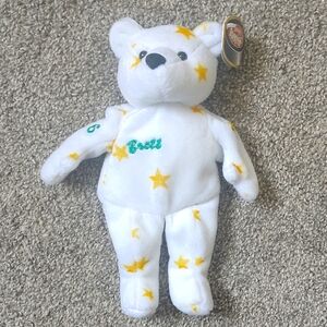 New With Tag‎ Salvino's Bammers Brett Hull #16 White Bear Issued February 1999